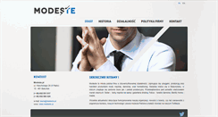 Desktop Screenshot of modeste.pl