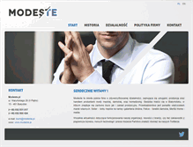 Tablet Screenshot of modeste.pl